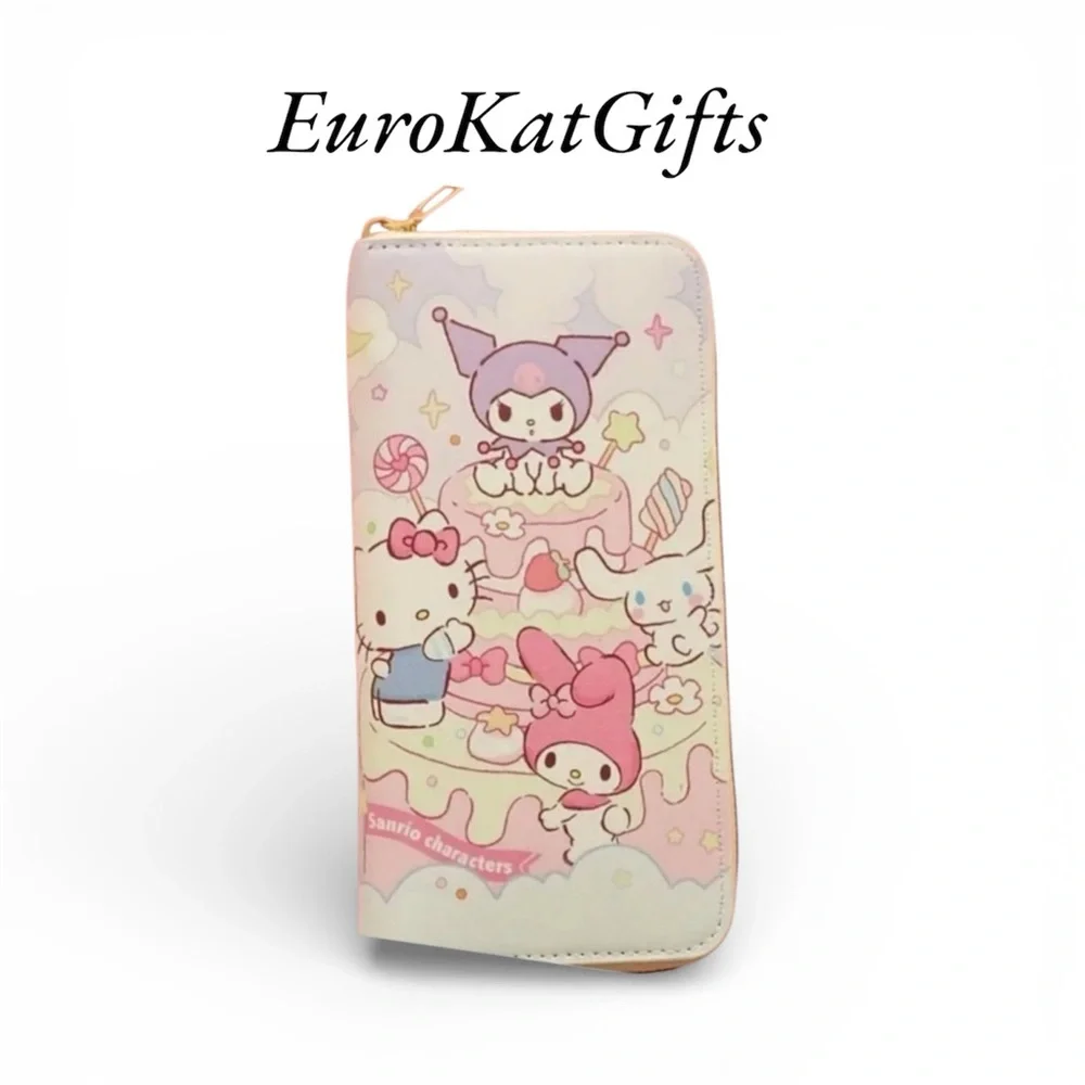 NEW Hello Kitty and Friends Pink Multicolor Wallet in package New with Tags NWT